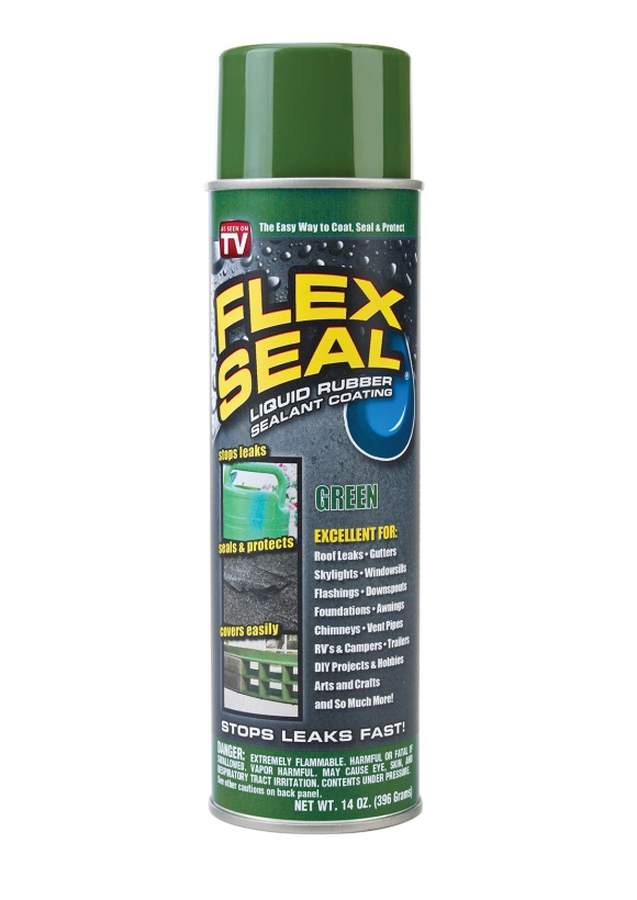 Flex Seal FSGRNR20 14-Ounce Green Liquid Rubber Sealant Spray at ...