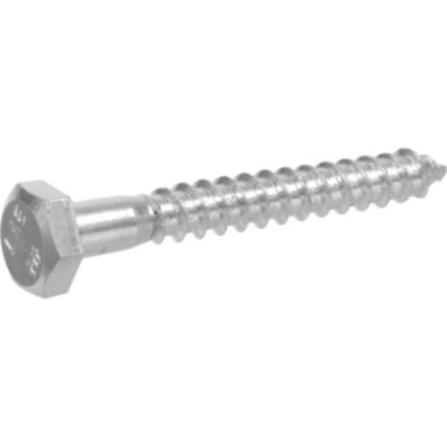 HILLMAN® 230108 Zinc Hex Head Lag Screw, Indoor, 50-Pack, 3/8