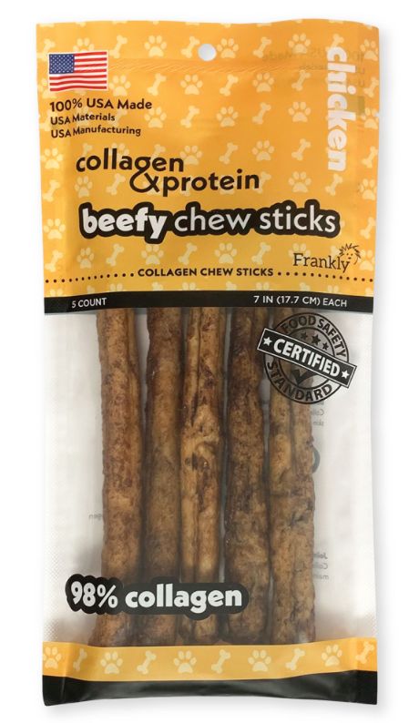 Frankly Fra8891 7-inch Chicken Beefy Chew Dog Stick, 5-pack At Sutherlands