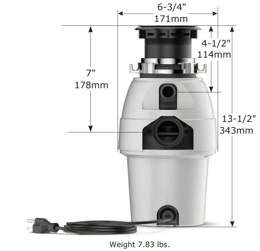 Waste King® L2600 1/2HP EZ Mount Garbage Disposal at Sutherlands