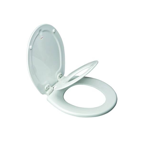 Mayfair 6924328 Round White Wood Toilet Seat at Sutherlands