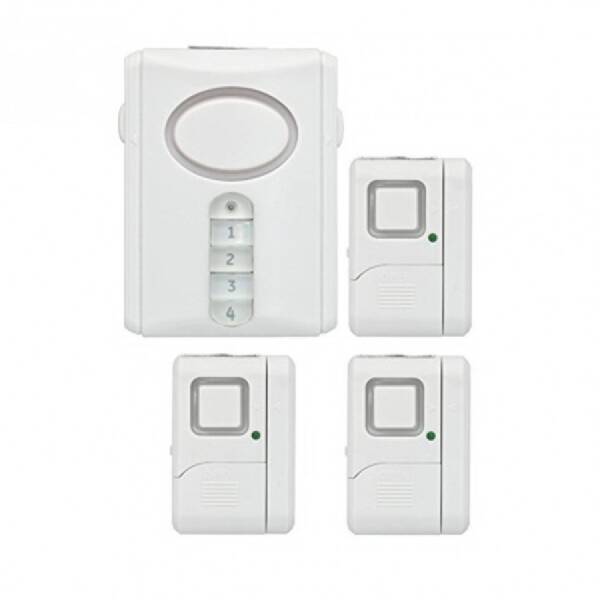 Jasco 51107 Personal Security Alarm Kit, Deluxe Door Alarm With 3