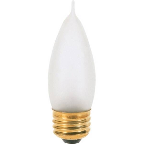 Satco Products S3768 40-Watt Frosted Ca10 In Candescent Dimmable Light ...