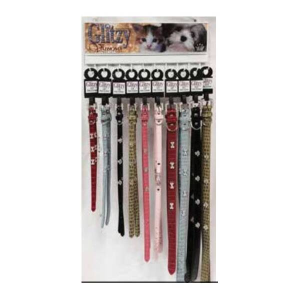 VALHOMA 558 B 22 BL 22Inch Blue Glitzy Pet Dog Collar at Sutherlands