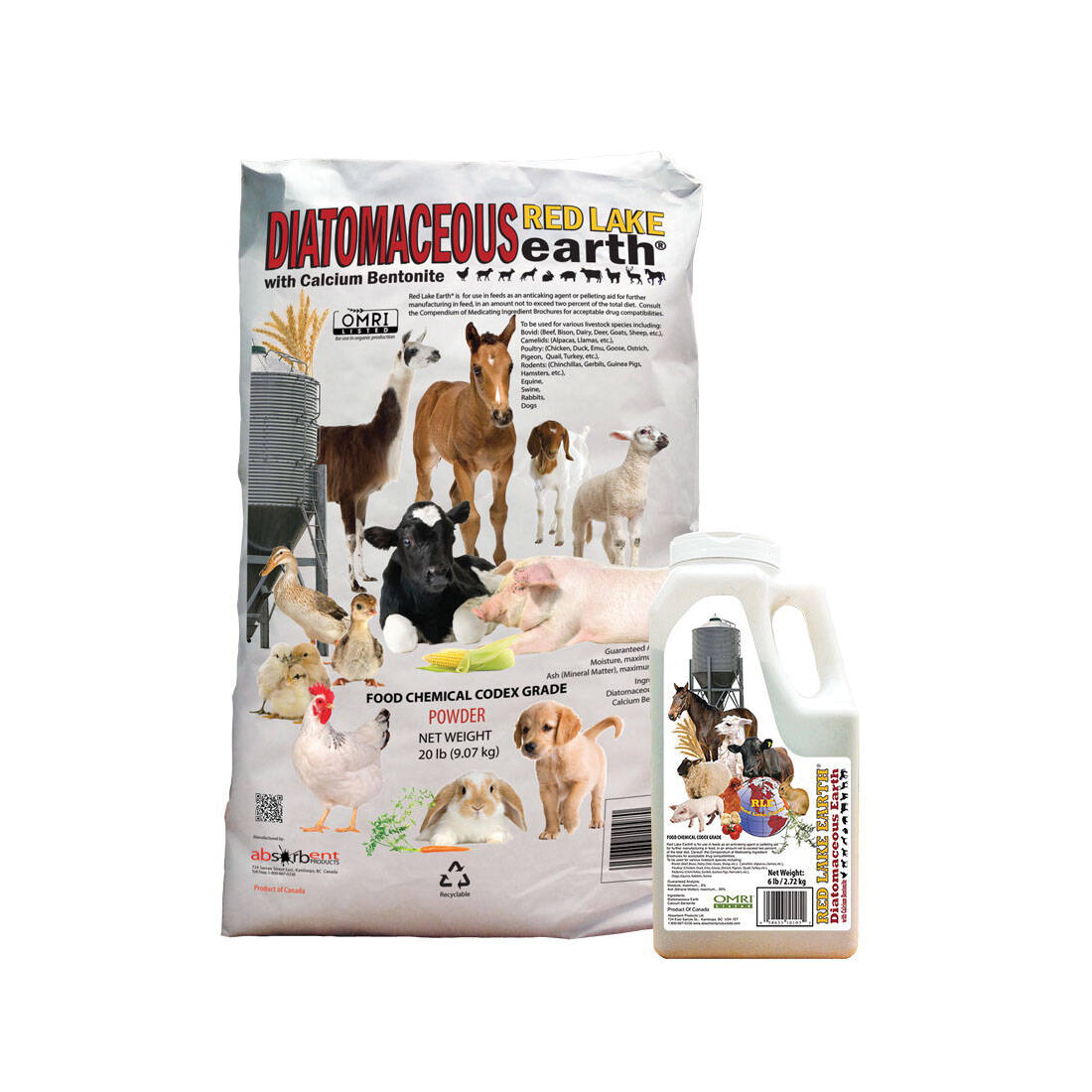 Red Lake Earth BHSD40 40Pound Red Lake Diatomaceous Earth With Calcium Bentonite, For Use In