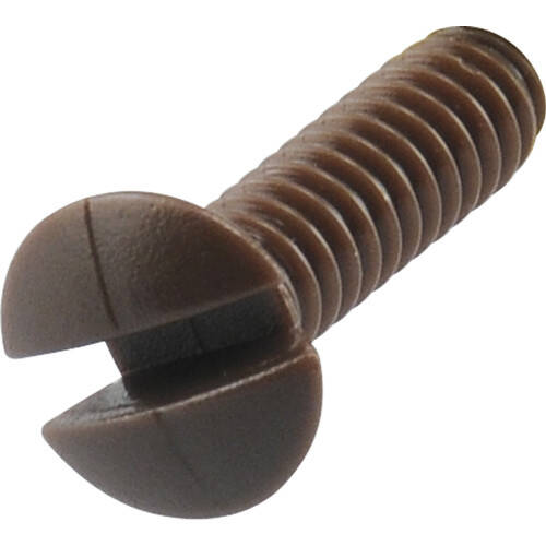 HILLMAN 410141 632 x 12 Brown Nylon Switch Plate Screw, Per Each at