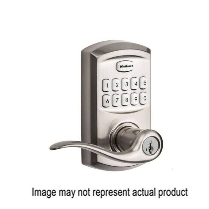 Kwikset 99170004 Matte Black Halifax Smartkey Single Cylinder Keypad Entry Door Lever at