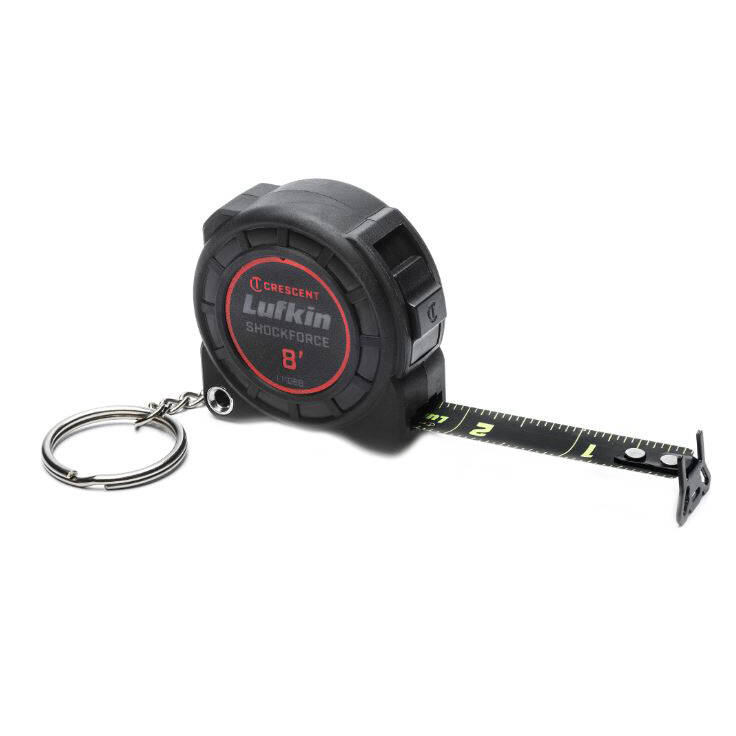 Crescent Lufkin L1108B 1/2Inch X 8Foot Keychain Tape Measure at