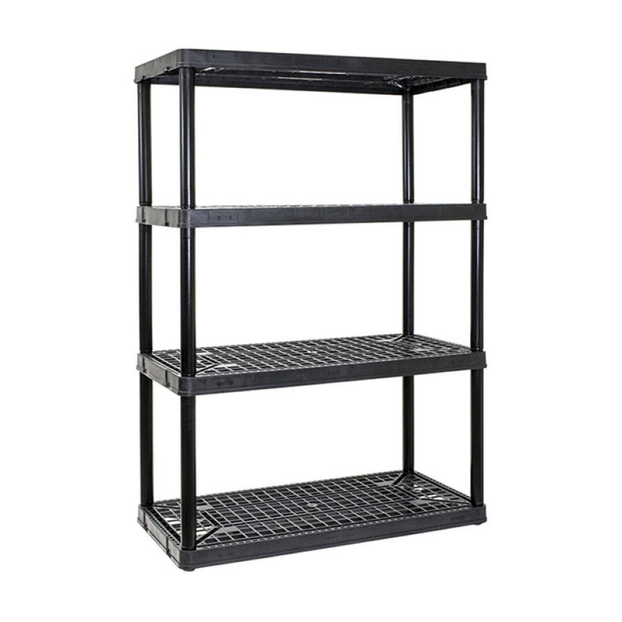 Gracious Living 91063MAXIT1C 36 x 54 x 18Inch Black 4Tier Plastic