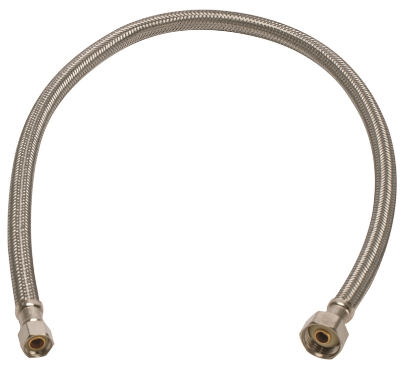 FLUIDMASTER B1F30 3/8-Inch x 1/2-Inch x 30-Inch Polymer Core Flexible  Braided Faucet Connector at Sutherlands