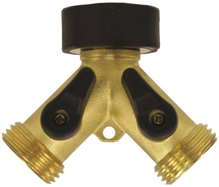 Gilmour 13 Hose Brass Swivel YConnect With ShutOff Valve