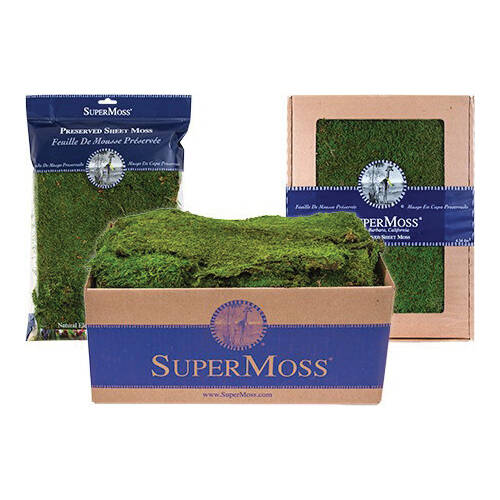 Super Moss 21512 200Cubic Inch Fresh Green Preserved Moss Sheet at