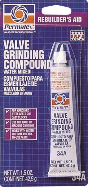 Permatex 80036 (34A) Valve Grinding & Lapping Compound - 1.5 Oz Tube For Engine Valve Seats