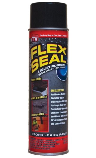 Flex Seal Automotive Aerosol Liquid Rubber Sealant Coating, 14 oz, Black 