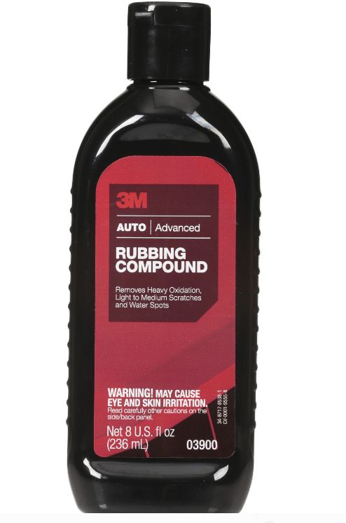 3M Auto/Advanced Rubbing Compound 8 fl. oz. Bottle 