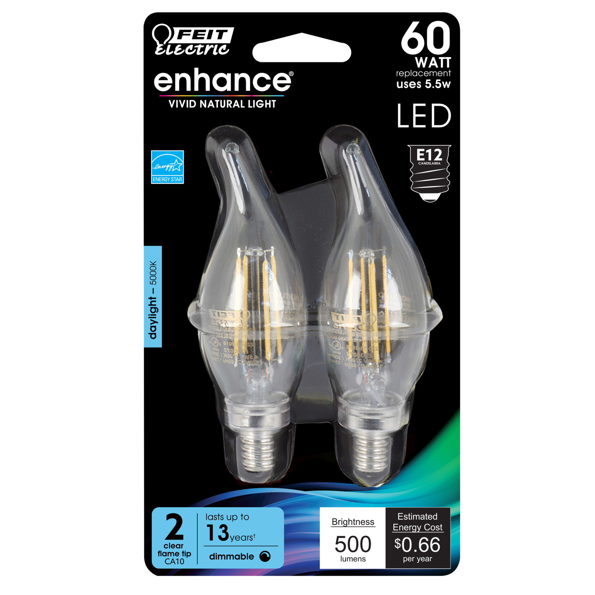 60 watt led candelabra bulbs dimmable daylight hotsell