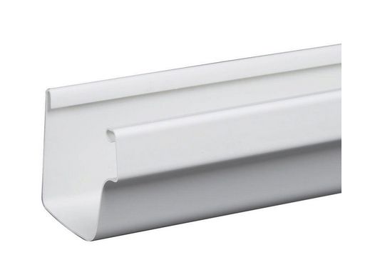 5 in. x 10 ft. White Traditional Vinyl Gutter 5 in. x 10 ft. White Traditional Vinyl Gutter