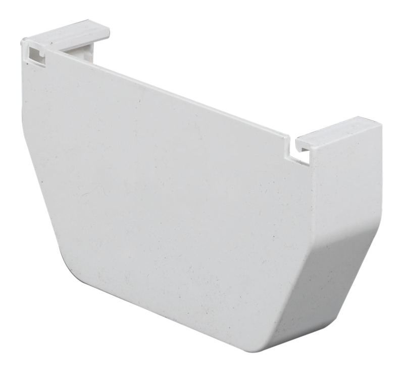 Amerimax T0511 5Inch White Vinyl Contemporary Gutter End Cap at
