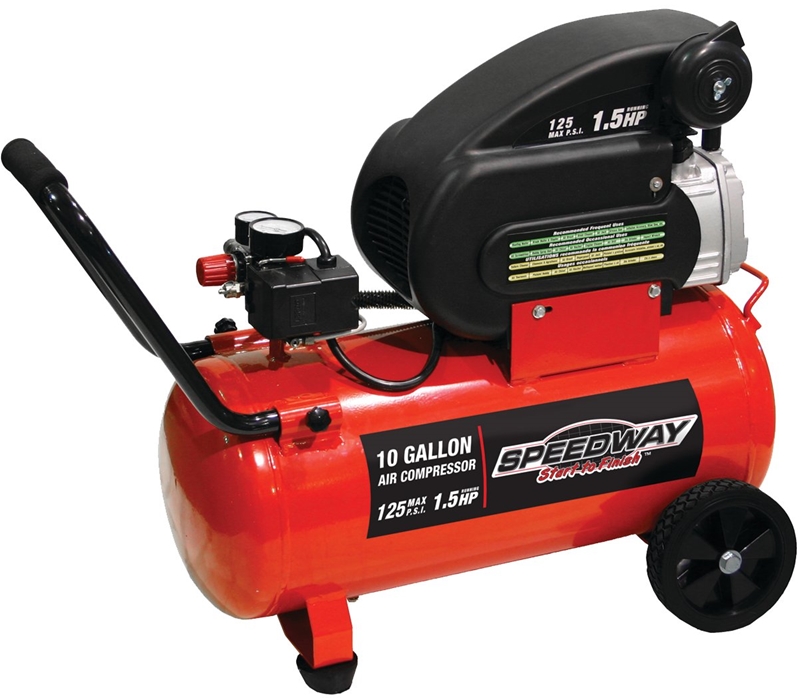 North American Tool 52956 10Gallon Horizontal Air Compressor at