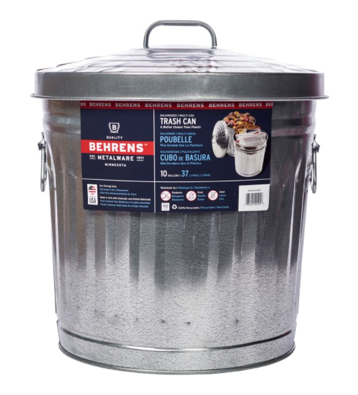 Behrens 6210 10Gallon Steel Trash/Utility Can at Sutherlands