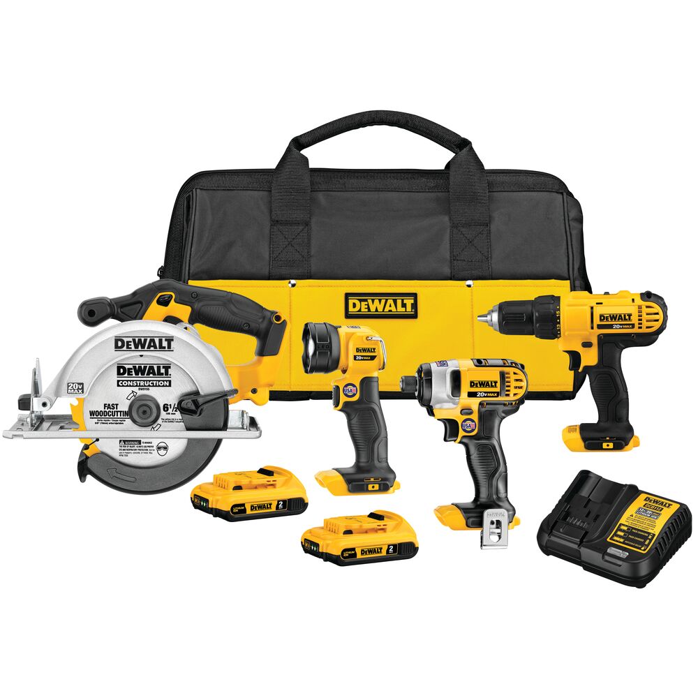 DeWALT® DCK466D2 20-Volt Max Cordless 4-Tool Combo Kit at Sutherlands