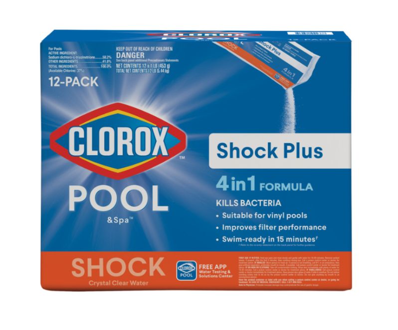 Clorox 32612CLX 1 Pound 4 In 1 Shock Plus Pool Chemical 12 Pack At   1958321 Ep 1612198978 0 