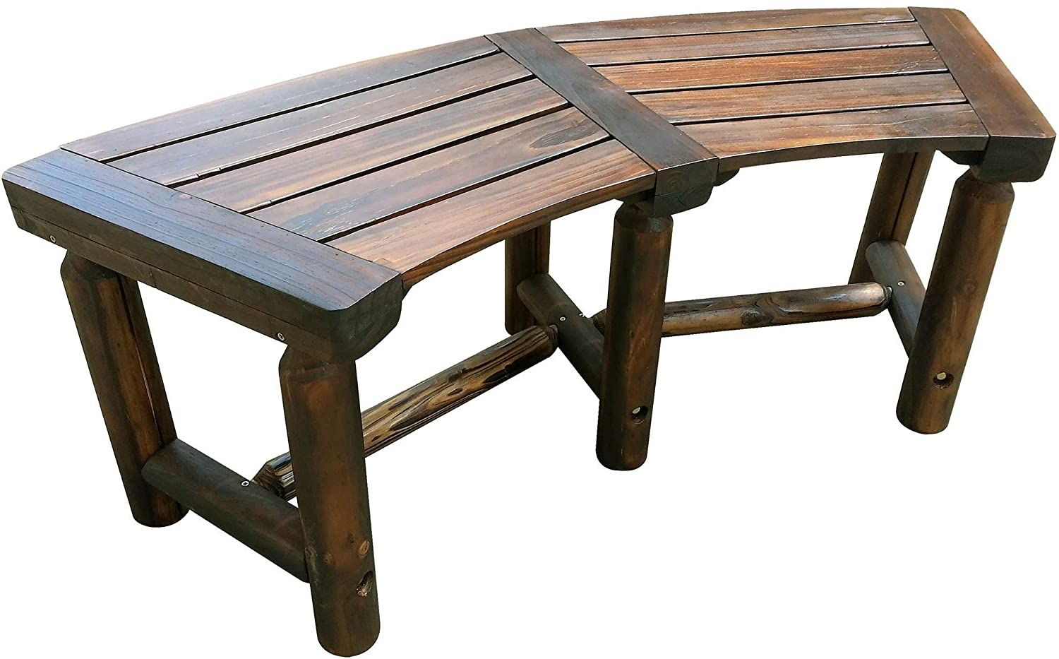 UNITED GENERAL SUPPLY TX 94017 CharLog 50Inch Curved Bench at Sutherlands