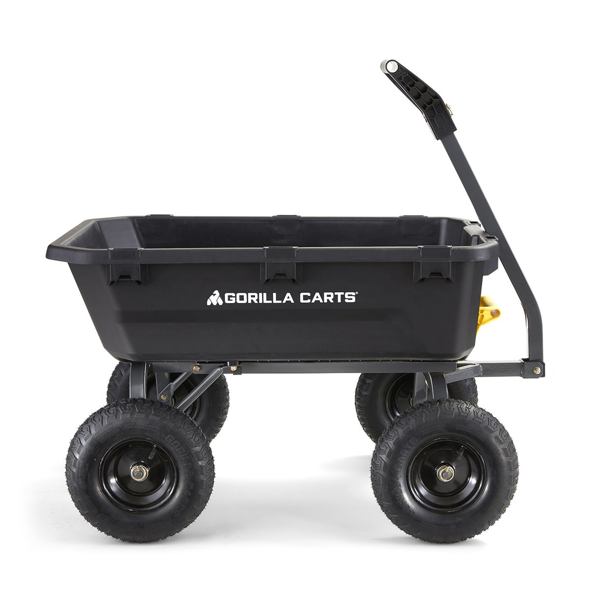 gorilla様 PUBLIC GENERAL143cm Gorilla Carts GCG-7 7 Cubic Foot, Black, Heavy Duty Poly