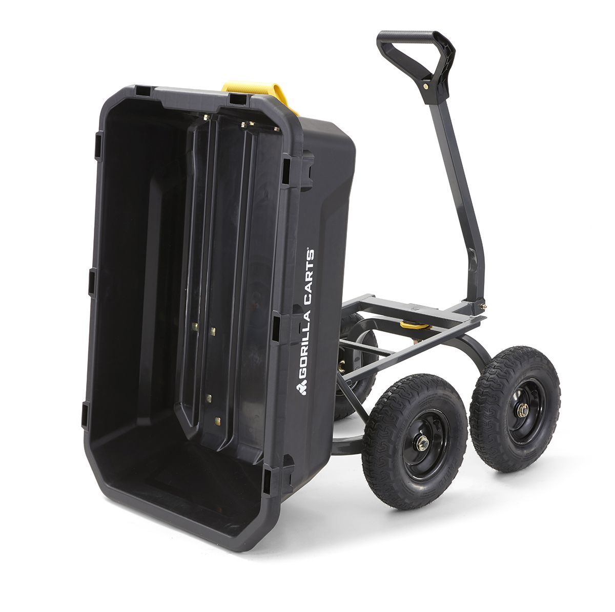 gorilla様 PUBLIC GENERAL143cm Gorilla Carts GCG-7 7 Cubic Foot, Black, Heavy Duty Poly