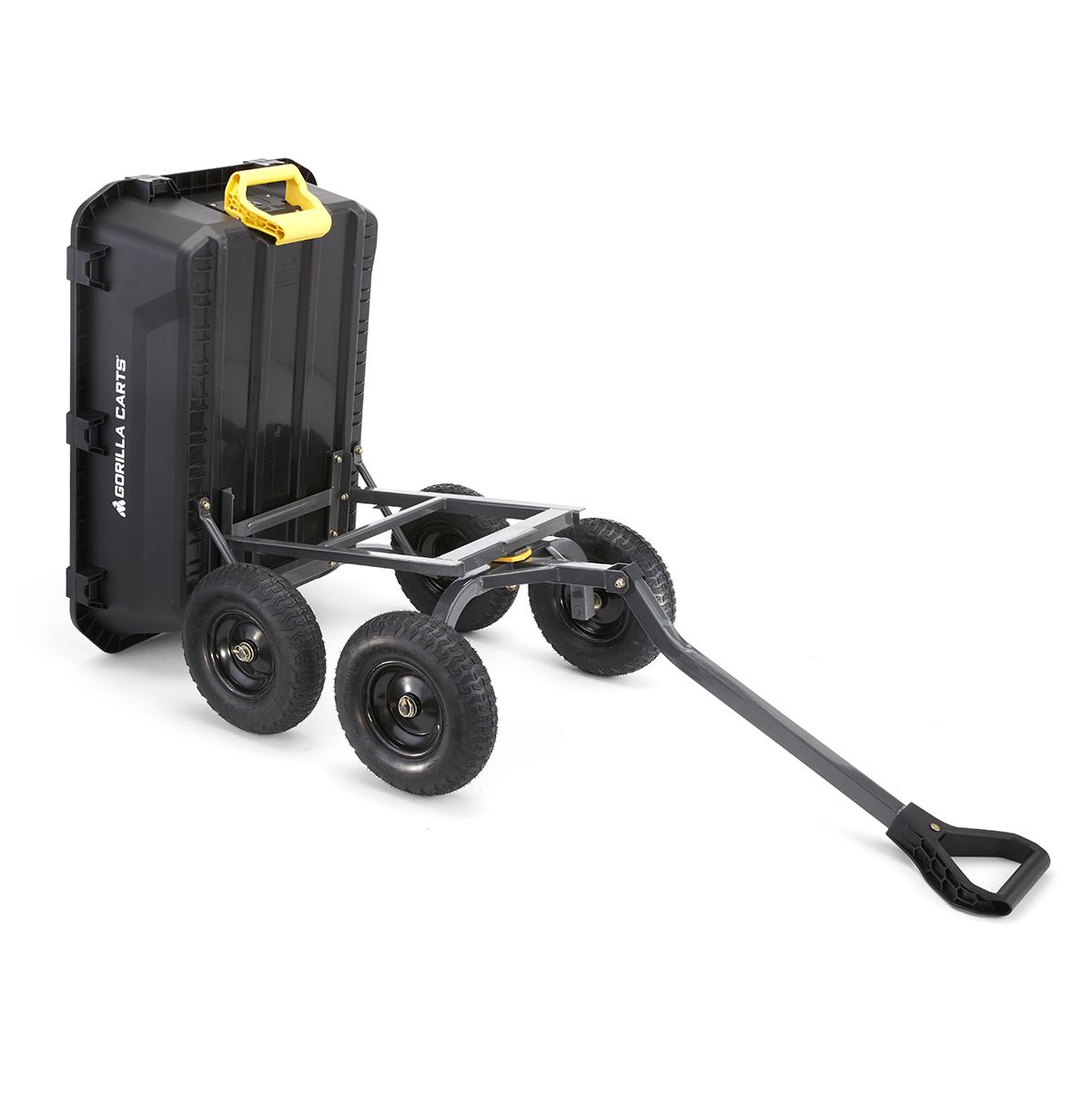 gorilla様 PUBLIC GENERAL143cm Gorilla Carts GCG-7 7 Cubic Foot, Black, Heavy Duty Poly