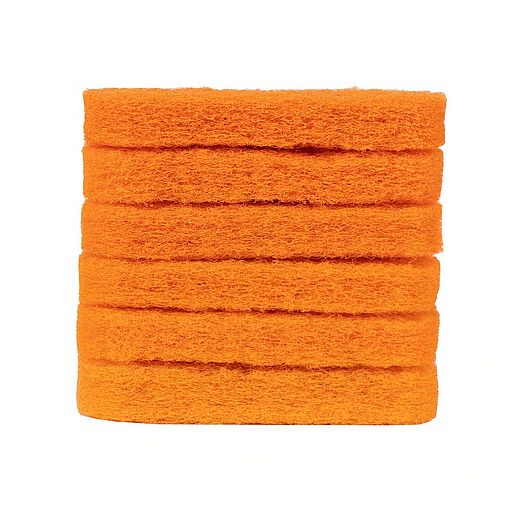 BLACKSTONE 5393 Orange Scouring Pads, 6Pack at Sutherlands