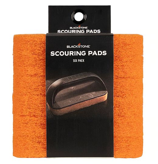 BLACKSTONE 5393 Orange Scouring Pads, 6Pack at Sutherlands