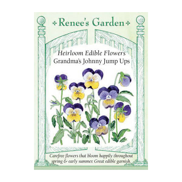 Renee's Garden 5967 Grandma's Johnny Jump Ups Flower Seed 750Gram Pack