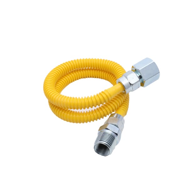 BrassCraft CSSL5424P 3/8 x 24Inch Stainless Steel Gas Connector at