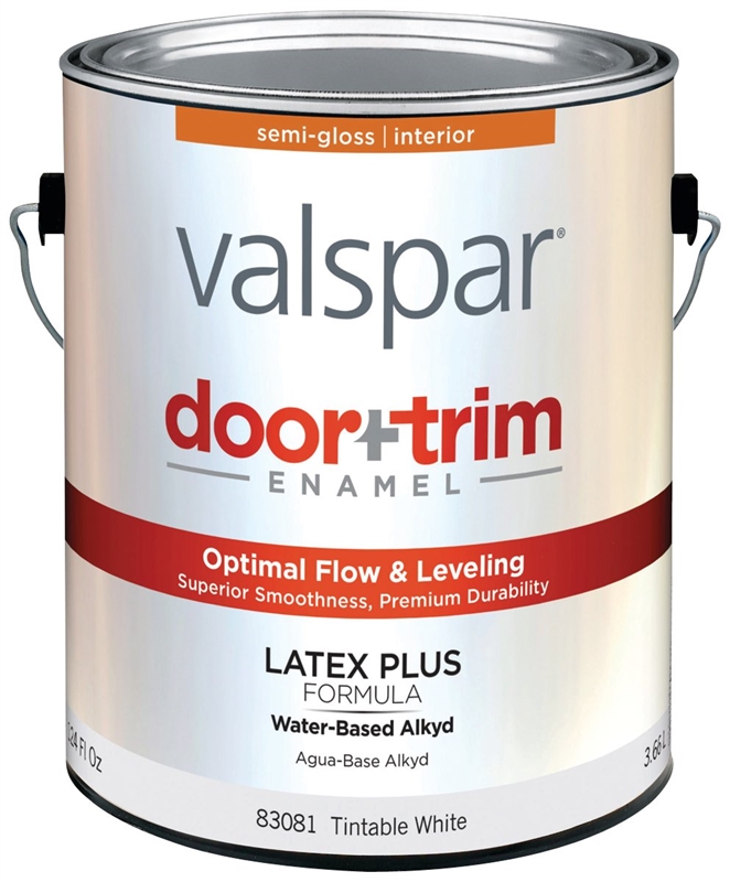 Valspar 83081 1-Gallon Semi-Gloss Tintable Base Latex Door And Trim ...