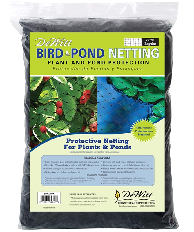 DeWitt BPN1414 7 x 20Foot Black Polypropylene Bird And Pond Netting at