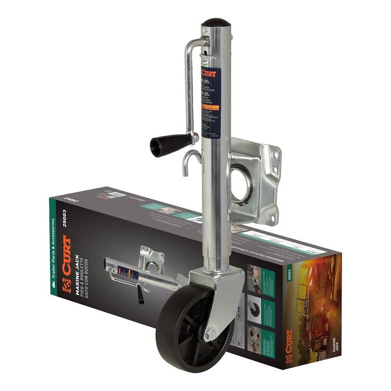 Curt 25003 10-Inch Travel, 6-Inch Wheel, 1000-Pound Lifting, 23.25-Inch ...