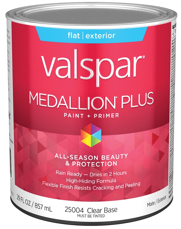 Valspar 028.0025004.005 1Quart Medallion® Plus Flat Exterior Clear