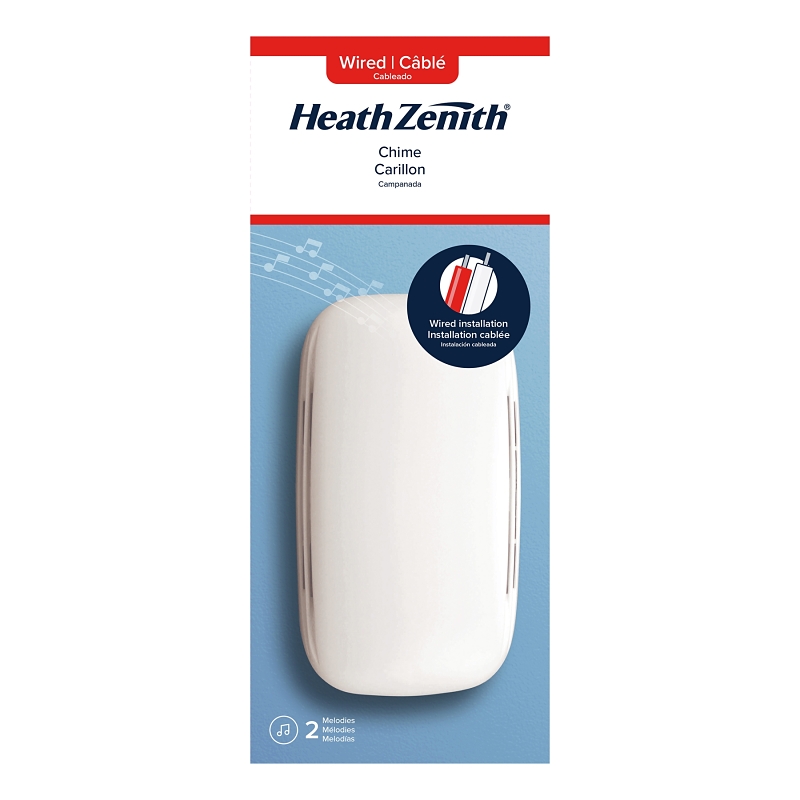 Door Bells Heath Zenith Wired Doorbell Chime With Cover, Satin