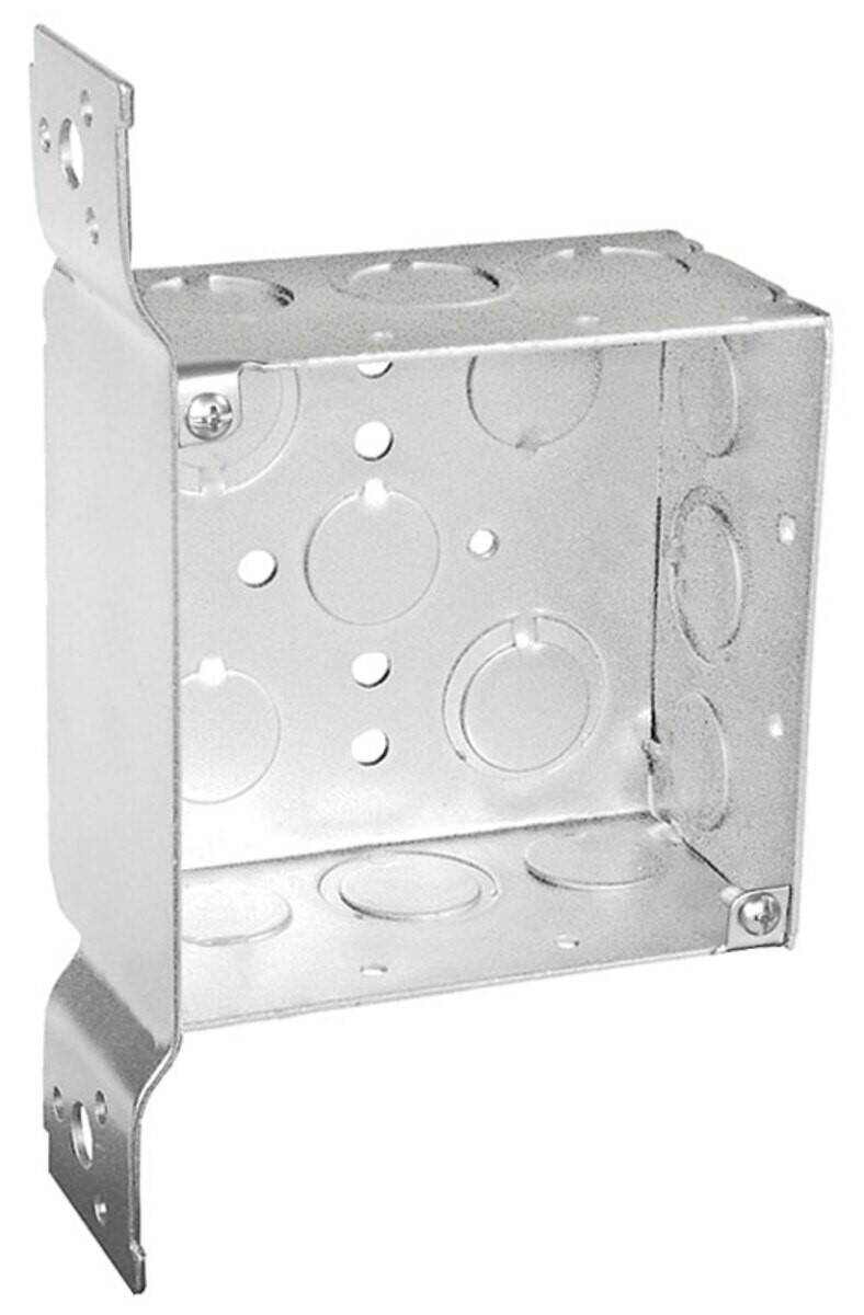 Southwire® 52171-FS-UPC 4-Inch Square Junction Box F-Bracketed 2-1/8 ...