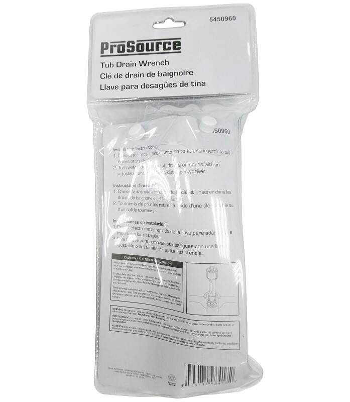 ProSource 5450960 ProSource T170-3L Tub Drain Remover Tool at Sutherlands