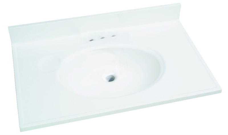 Foremost Ws 1931 31 X 19 Inch Solid, 31 Inch White Marble Vanity Top