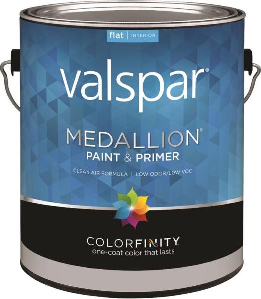 Valspar 1405 Medallion Interior Latex Paint And Primer Clear Base Flat