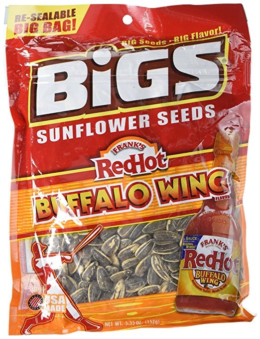 Bigs Sunflower Seeds Frank's Red Hot Buffalo Wing Sunflower Seeds 5.35