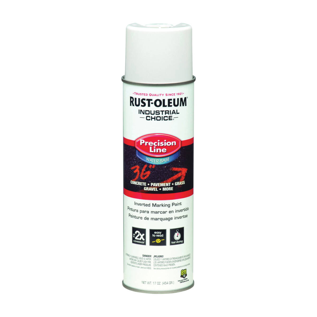 RUST-OLEUM® 203039 17-Ounce White Industrial Choice Precision Line ...