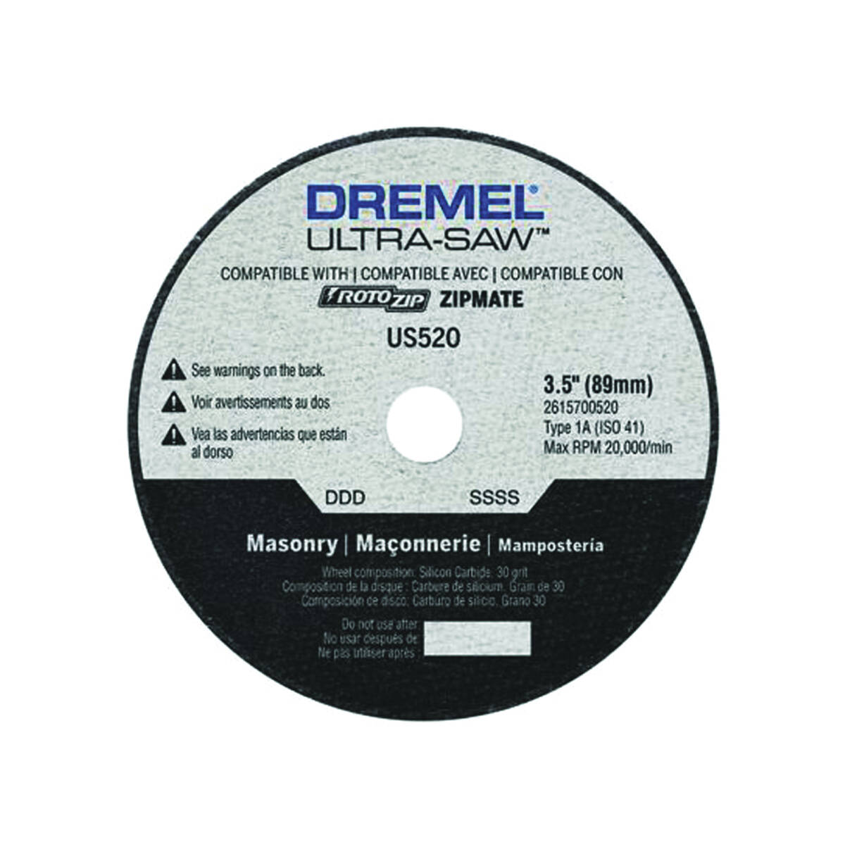DREMEL US52001 31/2Inch 30Grit Masonry Cutting Wheel at Sutherlands