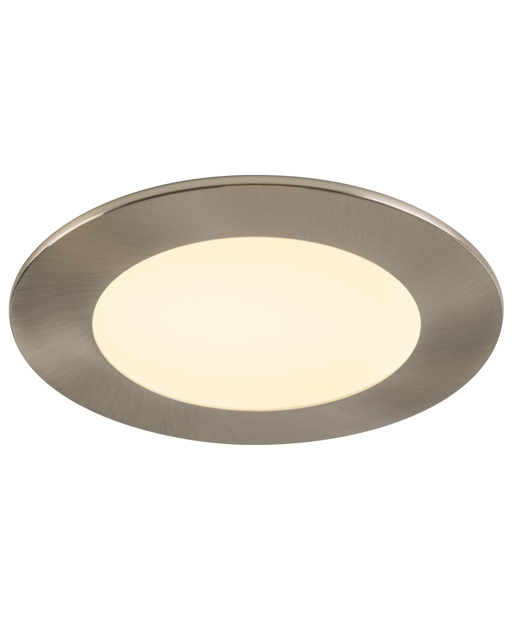 4 Inch Brushed Nickel Round Led Slim Profile Recessed Downlight