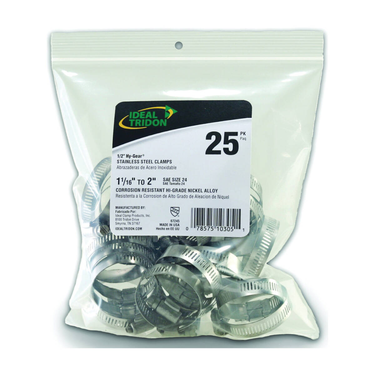 Ideal Tridon Clamp Size Chart