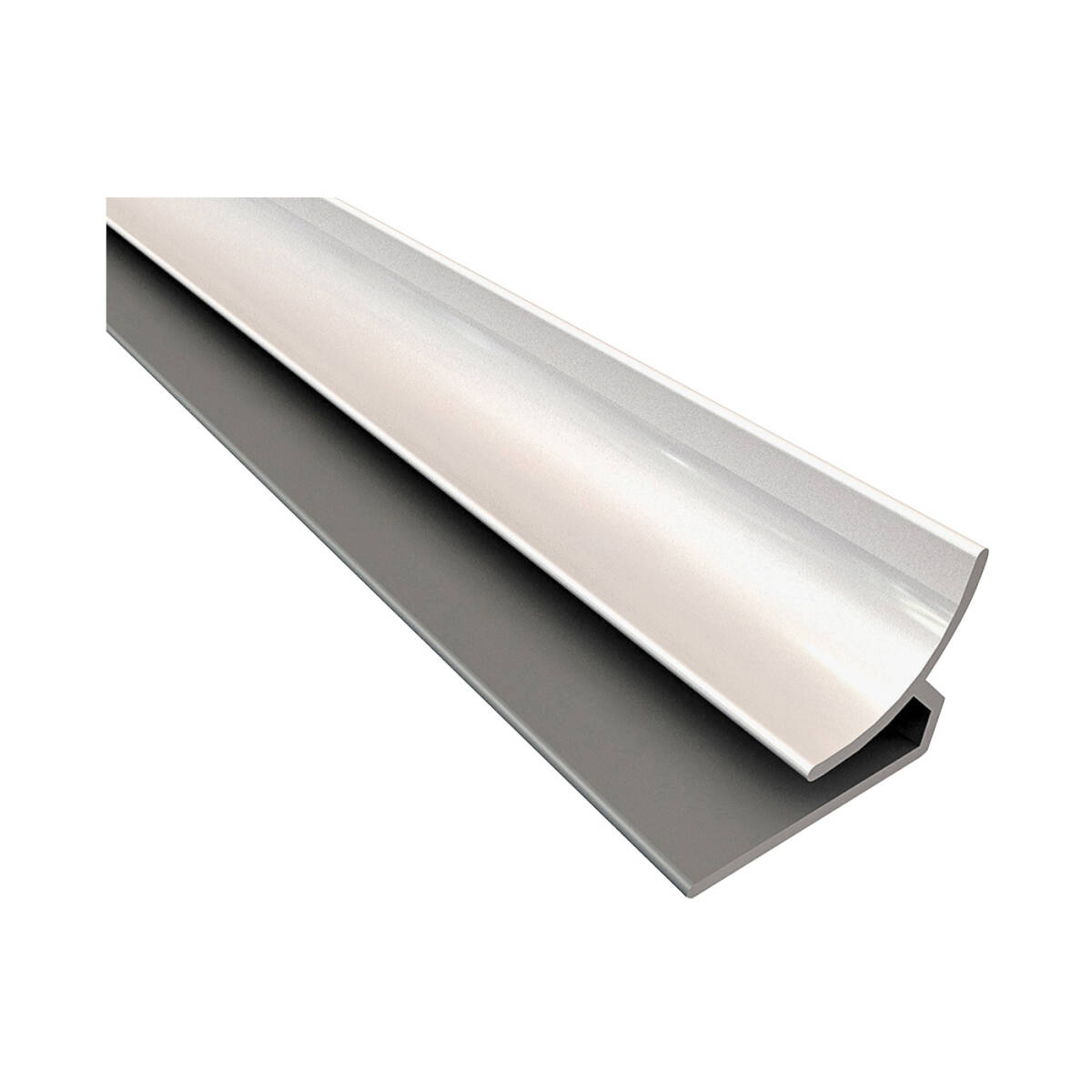 Fasade 92829 18-Inch Brushed Nickel Thermoplastic Inside Corner Trim at ...