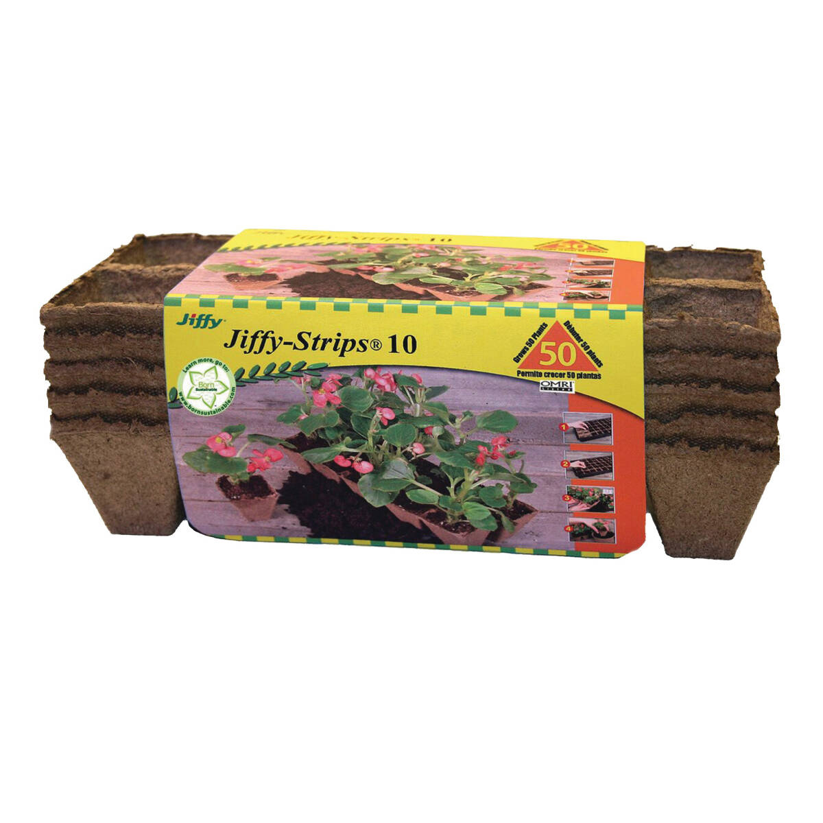 Jiffy Js X Inch Tray Sphagnum Peat Moss Strip Pot At Sutherlands